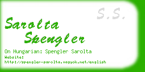 sarolta spengler business card